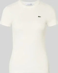 Lacoste T-Shirt TF5538 Wei&szlig; Regular Fit Damen