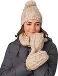 Eisb&auml;r M&uuml;tze Afra Pompon 75039 156 Grau