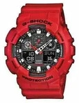 G-Shock Uhr GA-100B-4AER Rot Herren