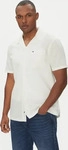 Tommy Jeans Hemd DM0DM20895 &Eacute;cru Regular Fit Creme Herren