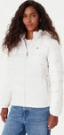 Tommy Jeans Daunenjacke Basic DW0DW18312 Wei&szlig; Slim Fit Damen