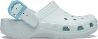 Crocs Pantoletten Classic Enamel Buckle Clog 213347 Hellblau Damen