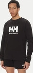 Helly Hansen Sweatshirt Logo Crew 30395 Schwarz Regular Fit Herren