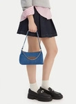 Tommy Jeans Handtasche Tjw Cool Denim Shoulder Bag AW0AW18575 Blau Damen