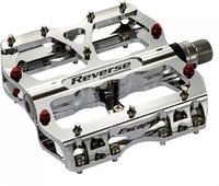 Reverse Escape Flat Fahrrad Pedal Chrome Silber