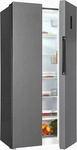 Exquisit 812010301, Exquisit SBS450-036E Anthrazit Side by Side inoxlook-az,