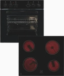 Exquisit 815410000, Exquisit EHE246-020-Set schwarz Herd-Set