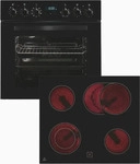Exquisit 815446001, Exquisit EHE285-HBZ-020 sw Herd-Set schwarz,