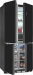 Exquisit 814800302, Exquisit EMD470-170-200E schwarz-glas Einbau-Multidoor,