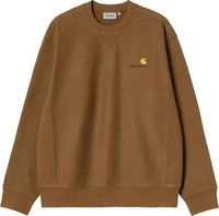 Carhartt WIP I025475-HZ XX, Carhartt WIP American Script Sweat Hamilton Brown Herren