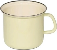 Riess Topf mit Chromrand gelb 2 Liter 16cm