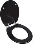 vidaXL Toilettendeckel MDF Absenkautomatik WC Sitz Toilettensitz Klodeckel