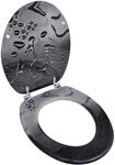 vidaXL WC Sitz Wassertropfen MDF Klodeckel Toilettensitz Toilettendeckel