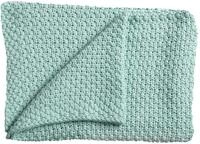 Schardt - Strickdecke Sunny Mint - Babydecke aus 100% Baumwolle - Weiche