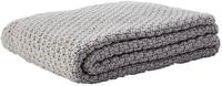 Schardt - Strickdecke Sunny Hellgrau - Babydecke aus 100% Baumwolle - Weiche