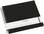 Semikolon 352965 Spiral Album Maxi Mucho - 34,5x30 cm - Fotoalbum, 90 Seiten schwarz,
