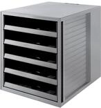 HAN Schubladenbox SCHRANK-SET KARMA mind. 80% Recycling-Kunststoff mit 5 offenen