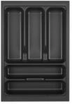 Orga-Box VIII Besteckeinsatz 311 x 480 mm Lavagrau mit Perlstruktur f&uuml;r 40er