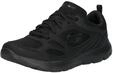 Skechers Damen Summits Suited Turnschuhe, Black Leather/Mesh/Duraleather Trim, 36 EU