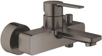 Grohe Wannen-Einhebelmischer Lineare hard graphite geb&uuml;rstet, Wandmontage