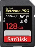 SanDisk Extreme PRO SDHC UHS-II Speicherkarte V90 128 GB (300 MB/s, 8K-, 4K- und