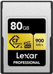 Lexar Professionelle CFexpress Typ A Gold Series Speicherkarte, 80 GB, bis zu 900