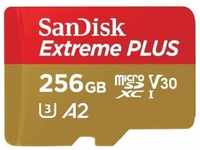SANDISK - CARDS Extreme Plus MICROSDXC 256GB+SD Adapter 200MB/s 140MB/s A2 C10V