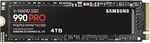 Samsung 990 PRO NVMe M.2 SSD, 4 TB, PCIe 4.0, 7.450 MB/s Lesen, 6.900 MB/s Schreiben, Samsung 990 PRO NVMe M.2 SSD, 4 TB, PCIe 4.0, 7.450 MB/s Lesen, 6.900 MB/s Schreiben,