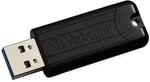 Verbatim PinStripe USB-Stick - 16 GB - High-Speed 3.0-Schnittstelle, externer