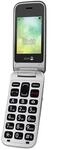 Doro 2424 GSM Mobiltelefon im eleganten Klappdesign Graphit/Silber