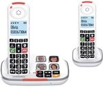 SWISSVOICE - Xtra 2355 Duo - DECT - Schnurloses Festnetztelefon - Gro&szlig;e Tasten -