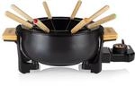 Tristar FO-1108 Fondue, Schwarz, Bamboo