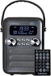 Lenco PDR-051 Tragbares DAB+ Retro Radio - PLL FM Radio mit Bluetooth - Integrierter
