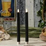 MARELIDA LED Stabkerzen Dinnerkerzen Tafelkerzen Echtwachsskerzen flackernde