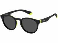 Polaroid Unisex PLD 8048/s Sunglasses, 71C/M9 Black Yellow, S