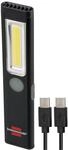 Brennenstuhl LED Akku Handleuchte PL 200 AC/LED Taschenlampe mit COB LED (200lm,