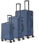 Travelite 4-Rad Koffer Set 3 teilig Gr&ouml;&szlig;en L/M/S, Gep&auml;ck Serie Bali: ABS
