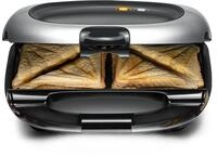 ROMMELSBACHER Sandwich Maker ST 1000 - extra tiefe Backmulden, f&uuml;r 2 American XL