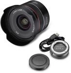 Samyang AF 18mm F2,8 FE + Lens-Station f&uuml;r Sony E Mount Vollformat & APS-C I ultra