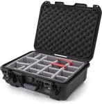 Nanuk wasserdichter Hartschalenkoffer mit gepolsterten Trennw&auml;nden, Schwarz,