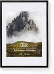 KHG Premium-Bilderrahmen 50x70 cm schwarz, stabile Glasfront, f&uuml;r Zuhause