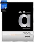 nielsen Aluminium Bilderrahmen Alpha, 40 x 50 cm, Silber | Aluminium Posterrahmen im