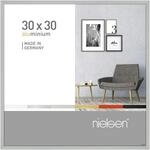 nielsen Bilderrahmen, 30 x 30 cm, Aluminium, Silber matt, Rahmen zum Aufh&auml;ngen im