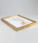 IDEAL TREND 3D Objektrahmen Bilderrahmen mit Passepartout & geh&auml;rtetem Glas Holz MDF