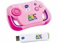 VTech ABC Smile TV pink – Kabellose Lernkonsole mit HDMI-Stick für den Fernseher