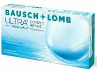Bausch + Lomb Ultra, sphärische Premium Monatslinsen, Kontaktlinsen weich, 3 Stück
