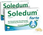 Soledum Kapseln forte | 2 x 20 Kapseln| Erk&auml;ltungskapseln mit Cineol bei