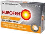 NUROFEN 200 mg Ibuprofen Schmelztabletten Lemon 24 stk
