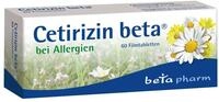 Cetirizin beta 10 mg - Allergie Tabletten gegen Heuschnupfen, 60 Stk.