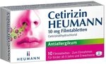 Cetirizin HEUMANN 10 mg Filmtabletten: Antiallergikum, hemmt die Wirkung von...